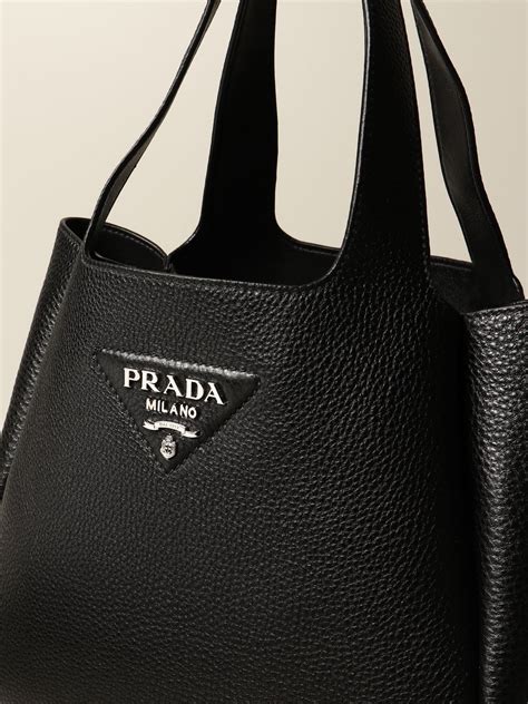 borsa prada nera in pelle|Prada Borsa a Spalla In Pelle .